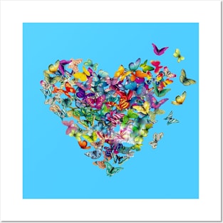 Butterfly Heart Posters and Art